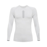 Maglia Tecnica UPSKIN, una maglia bianca seamless leggera. Ideale per attività all'aperto. Di TUCANO URBANO.